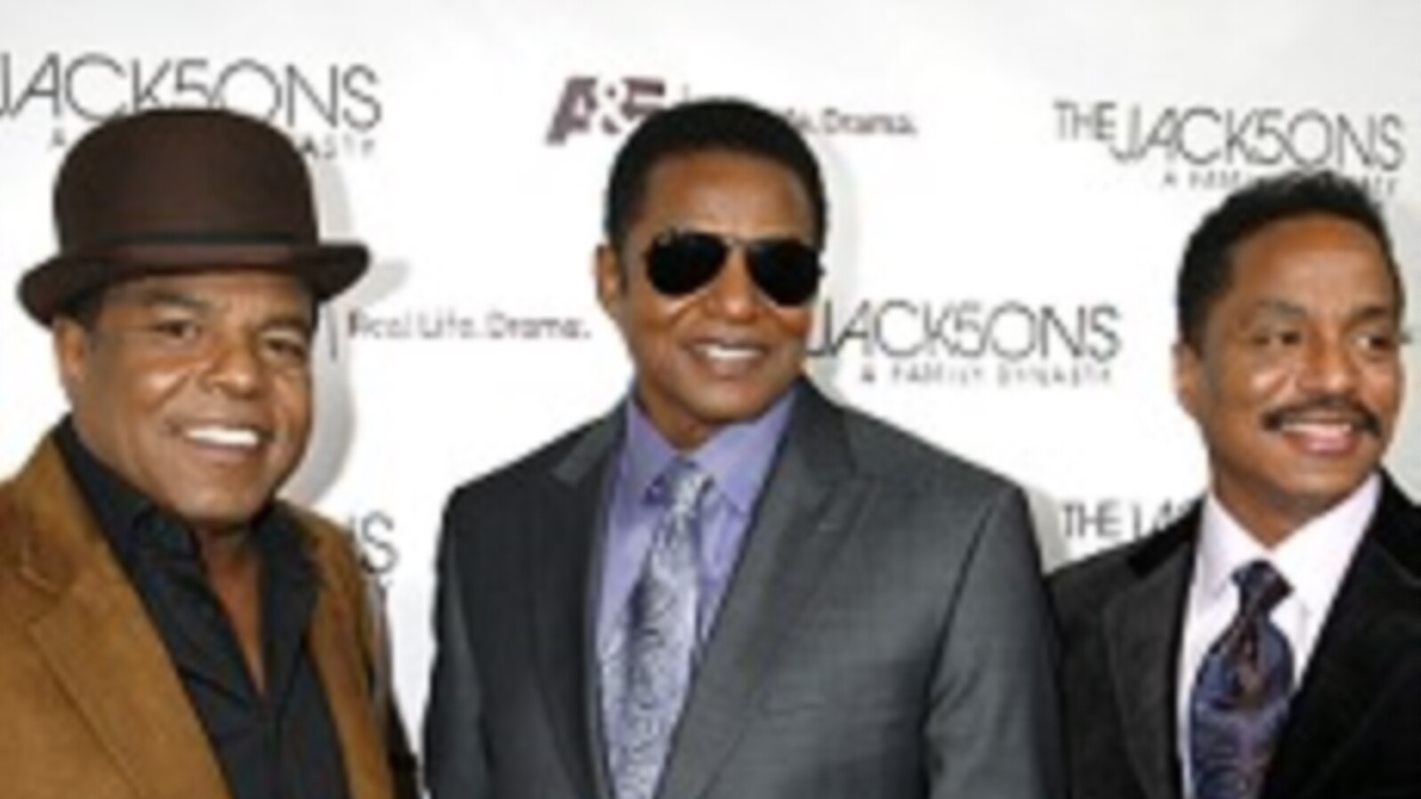 Brothers Tito Jackson (L-R), Jackie Jackson, and Marlon Jackson (file photo)