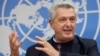 U.N. High Commissioner for Refugees Filippo Grandi attends a news conference at the U.N. in Geneva, Switzerland, Oct. 8, 2021.