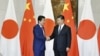 中国国家主席习近平在北京会晤到访的日本首相安倍晋三。（2018年10月26日）