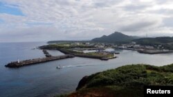 日本与那国岛的一个渔港。（路透社2023年11月10日）