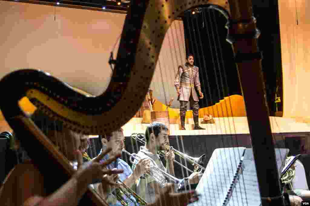 The orchestra for Antar and Abla trained at the Lebanese National Higher Conservatory for Music. (Photo: John Owens for VOA)