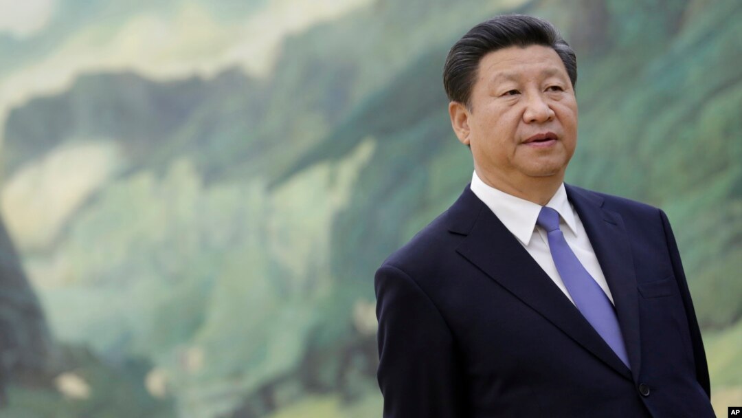 Chinese President Xi Jinping stands during a meeting with U.S. National Security Advisor Susan Rice at the Great Hall of the People in Beijing Aug. 28, 2015. 
