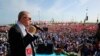 Turkish President Recep Tayyip Erdogan addresses a rally in solidarity with Palestinians before an extraordinary summit of the Organization of Islamic Cooperation (OIC), in Istanbul, Turkey, May 18, 2018. 