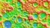 Craters on the moon taken by LOLA, NASA's Lunar Orbiter Laser Altimeter.