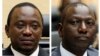 An April 2011 Combination picture shows Kenya's Uhuru Kenyatta, who was finance minister, and William Ruto, former Higher Education Minister at the International Criminal Court (ICC) in The Hague.