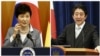 박근혜 한국 대통령(왼쪽)과 아베 신조 일본 총리. (자료사진)