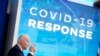 President Joe Biden speaks about the government's COVID-19 response, in the South Court Auditorium in the Eisenhower Executive Office Building on the White House Campus in Washington, Jan. 13, 2022.