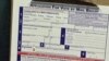 An application for vote by mail ballot 