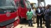 Ministro dos Transportes Augusto Tomás, fez também entrega de viaturas à governadora do Namibe Cândida Celeste 
