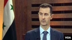 Suriya prezidenti Bashar al-Assad Aduniya TV xususiy stansiyasiga intervyu bermoqda, 29-avgust, 2012-yil.