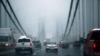 FILE - Cars make their way over the George Washington bridge in New York City in 2014.