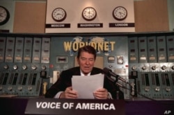 Prezident Reygen "Amerika Ovozi"da, Vashington, 1985