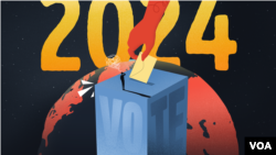 ภาพกราฟฟิกว่าด้วยการใช้สิทธิเลือกตั้งของคนทั่วโลกในปี 2024