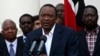Kenya's President Uhuru Kenyatta addresses the nation on the Westgate shopping mall attack in the capital Nairobi, Sept. 22, 2013. 