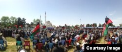 Shibirg'ondagi o'zbek va turkmanlar namoyishi