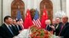 美国总统特朗普与中国国家主席习近平2018年12月1日在布宜诺斯艾利斯共进晚餐。