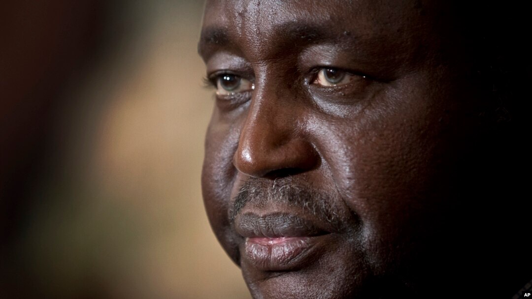 FILE - Former President of the Central African Republic, Francois Bozize, Jan. 8, 2013.