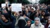 Anti-government protesters shout during a rally organized by the 20th February, the Moroccan Arab Spring movement in Casablanca, Morocco, Nov 20, 2011, in a mass popular call to bring more democracy into this North African kingdom.