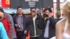 Chinese tourists in Los Angeles.
