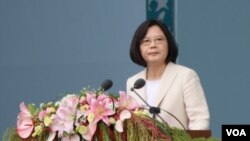 台湾总统蔡英文(美国之音齐勇明拍摄)