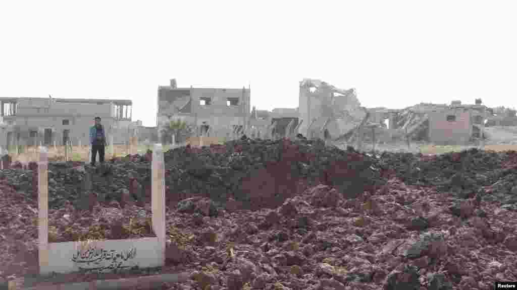 Idlib viloyatida Assad armiyasi hujumidan keyingi manzara. 4-noyabr