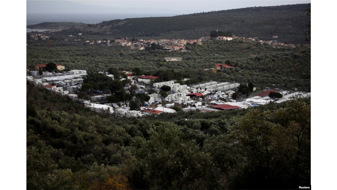 General view shows the Moria camp for refugees and migrants on the island of Lesbos, Greece, Dec. 1, 2017.