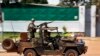 French Special Forces race through Bangui, Central African Republic, Dec. 5, 2013.