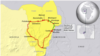 Section of road controlled by Boko Haram, in northeastern Nigeria
