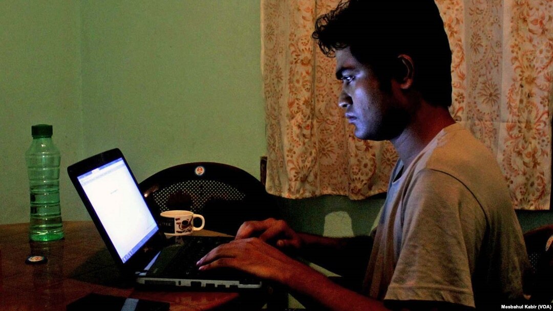 FILE - Bangladeshi blogger Ibrahim Khalil has been living in hiding since 2013 when the Islamists drew up a list of 84 "anti-Islam" atheist bloggers and called for their public execution. 