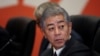 FILE- Japanese Foreign Minister Takeshi Iwaya look on during the Asia-Pacific Economic Cooperation (APEC) summit, in Lima, Peru, Nov. 14, 2024. Iwaya visited China, Dec. 25, 2024, to discuss thorny issues with his country's largest trading partner. 