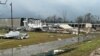 Debris from a structure damaged by the wind lies on the ground in an area affected by the weather, in Montgomery County, Texas, U.S., in this handout photo released Dec. 28, 2024. (Woodlands Fire Department/via Reuters)