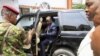 M23 leader Jean-Marie Runiga arrives to address media in Goma, DRC, November 27, 2012. 