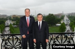 Kongressmen Trent Kelli Prezident Mirziyoyev bilan, Kongress, Vashington, 17-may, 2018