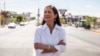 Deb Haaland poses for a portrait in a Nob Hill Neighborhood in Albuquerque, N.M., June 5, 2018. Haaland, a tribal member of Laguna Pueblo, is aiming to become the first Native American woman in Congress. 