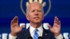 President-elect Joe Biden speaks about the COVID-19 pandemic during an event at The Queen theater, Thursday, Jan. 14, 2021, in Wilmington, Del. (AP Photo/Matt Slocum)