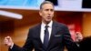 FILE - Howard Schultz, CEO of Starbucks at the time, speaks at the Starbucks annual shareholders meeting in Seattle, March 22, 2017.