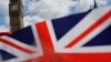 FILE - A union flag is seen near the Houses of Parliament in London, Britain, April 18, 2017.