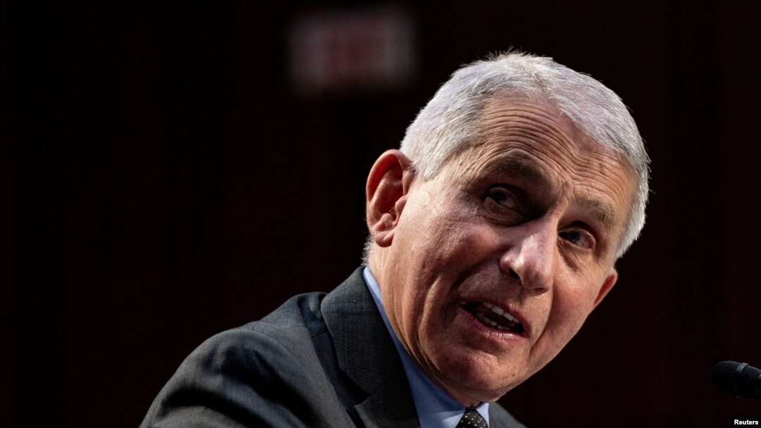 FILE - Dr. Anthony Fauci, director of the National Institute of Allergy and Infectious Diseases, speaks at a U.S. Senate Health, Education, Labor and Pensions Committee hearing in Washington, March 18, 2021.