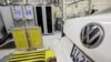 FILE - A 2013 Volkswagen Passat with a diesel engine is evaluated at the California Air Resources Board emissions test lab in El Monte, California.