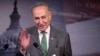 Senator Charles Schumer speaks to reporters on Capitol Hill about the Supreme Court decision on campaign financing, April 2, 2014.