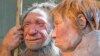 FILE - Reconstruction of a homo neanderthalensis at the Neanderthal museum in Mettmann, Germany. 