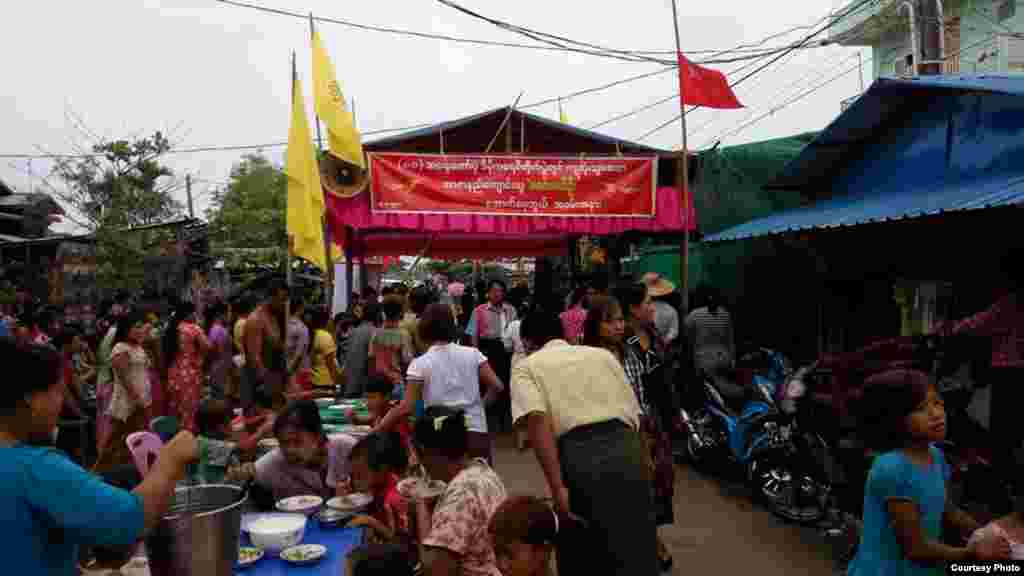 မဝင်းမော်ဦးအတွက် အမျှပေးေ၀ အခမ်းအနား(မိုးပယင်း)