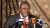 FILE - South Sudan rebel leader Riek Machar addresses journalists during a news conference in Nairobi, Kenya, July 8, 2015. 