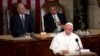 Pope Francis addresses a joint meeting of Congress on Capitol Hill in Washington, making history as the first pontiff to do so, Sept. 24, 2015.