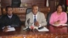 Governador Isaac dos Anjos de visita as instalações do tribunal da província do Namibe 