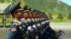 中国开放阅兵训练基地供外媒采访
