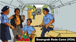 Imagem de cartaz contra o abuso de crianças (Rede Came, Moçambique)