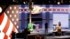 Last-minute preparations wrap up at Hofstra University ahead of Monday night's first presidential debate, to be held in Hempstead, New York (B. Allen/VOA)