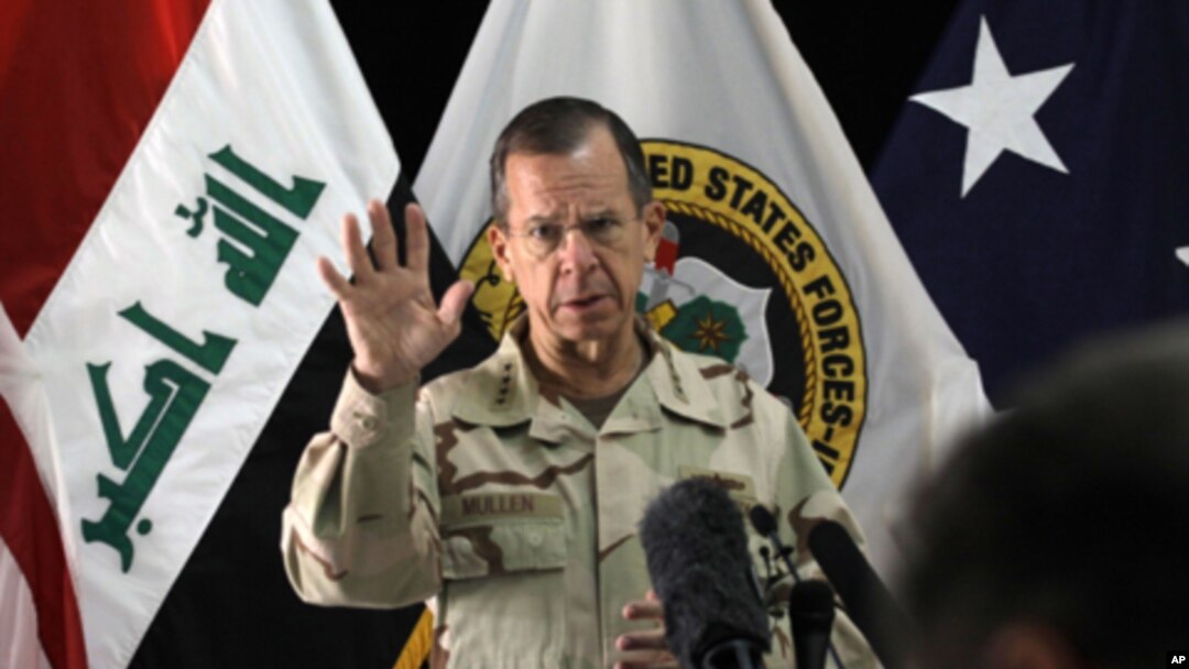 Babban hafsan sojojin Amurka Admiral Michael Mullen.