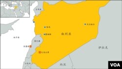 叙利亚地理位置图